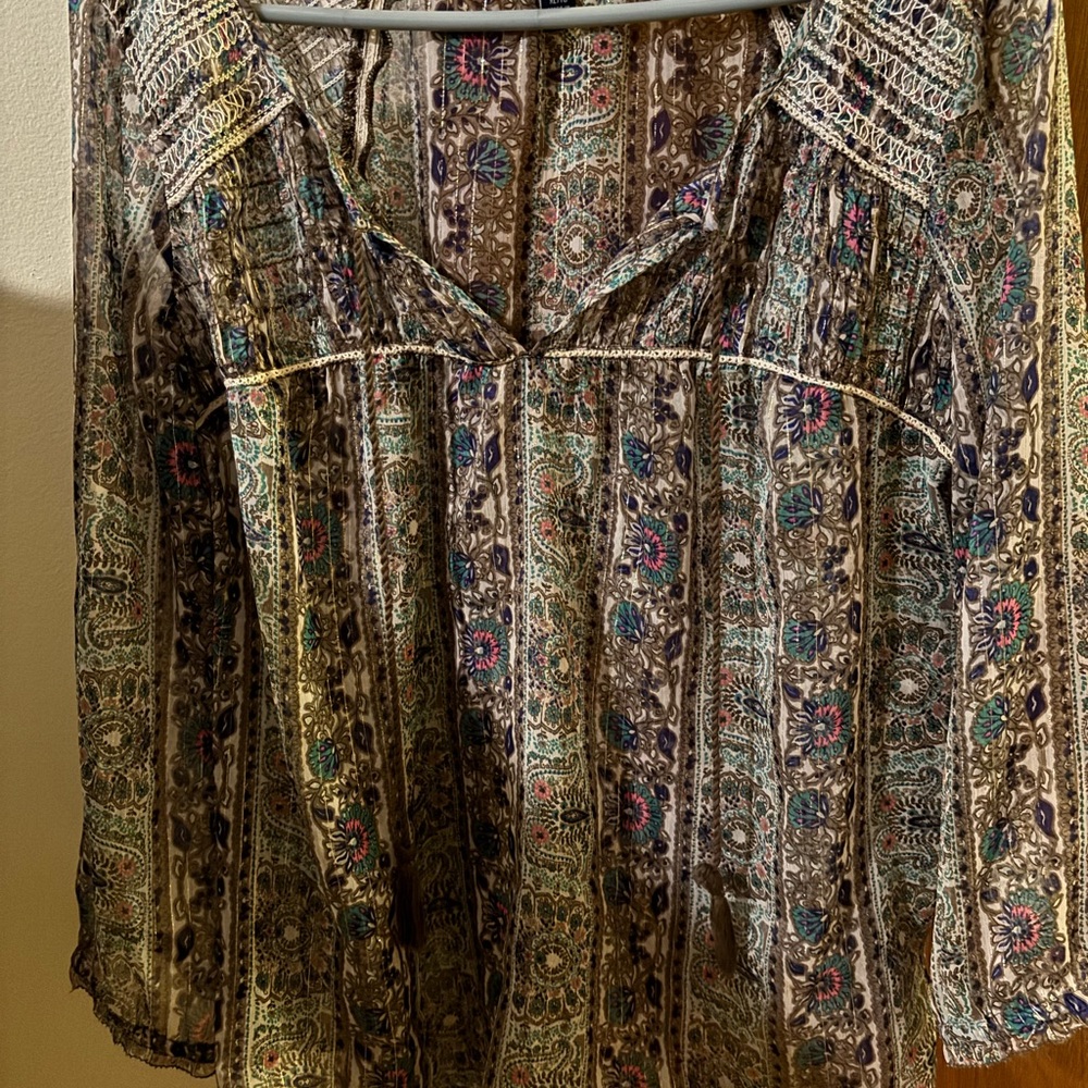 Women’s American Eagle Outfitters Multicolor Floral Blouse Size XL